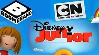 Various Kids TV Channel Logos Compilation  Disney Junior Cartoon Network Tiny Pop Minimax [upl. by Dove]