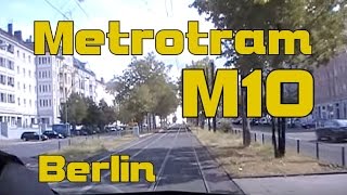 Führerstandmitfahrt Straßenbahn M10 Berlin Danziger Straße bis Landsberger Allee 08  2009 [upl. by Letta947]