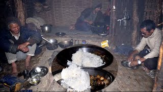 buffalo herders are enjoying their meal [upl. by Novonod444]