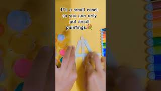 Diy easel ☺️🖌️🎨💐shorts craft easel painting [upl. by Dearden593]