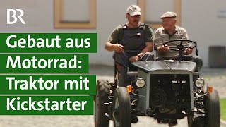 Selbst gebaut aus einem Motorrad DDR Oldtimer Traktor Marke Eigenbau  Unser Land  BR [upl. by Curr783]