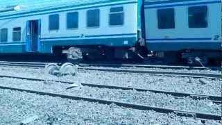 Treno regionale deraglia alle porte di Bolognaa Lavino di Mezzo 14072012 video [upl. by Lemaj]