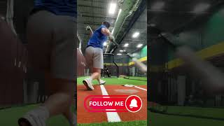 Jacob Connery Catcher Training baseball hitting swingmechanics baseballshorts [upl. by Yendor154]