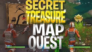 FREE Battle Stars Locations Dusty Depot Secret Treasure Hunt  Fortnite Treasure Quest Challenge [upl. by Kcajyllib]