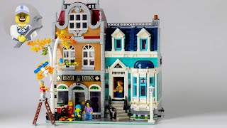 Lego Creator Expert 10270 Bookshop Part 2 speed build [upl. by O'Dell784]