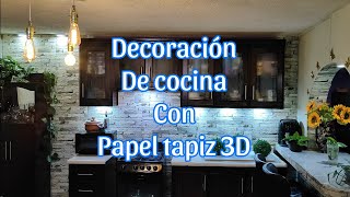 papel tapiz 3D en cocina [upl. by Solracsiul961]