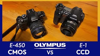 Olympus CCD and CMOS colours compared  Olympus E1 amp E450 [upl. by Odele]