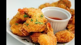 CREVETTES PANÉES AU PANKO Par QUELLERECETTE [upl. by Nnylf]