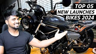 Top 05🔥New Bike Launches In India 2024 FT Aprilia Bajaj Royal Enfield  New Bikes In India 2024 [upl. by Rosalyn]