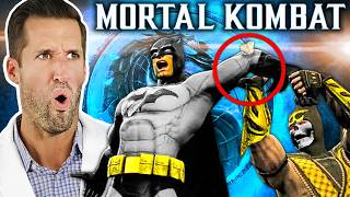 ER Doctor REACTS to Mortal Kombat vs DC Universe Fatalities [upl. by Keeley]