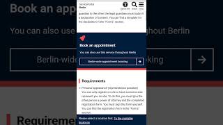 City Registration in Germany  Anmeldung termin Berlin  House registration shorts short visa [upl. by Nylicaj456]