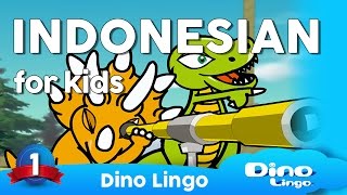 Learn Indonesian for kids  Animals  Online Indonesian lessons for kids  Dinolingo [upl. by Hosfmann]