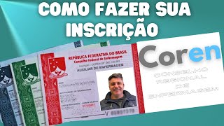 COREN Quais documentos preciso para fazer a inscrição [upl. by Ynhoj647]