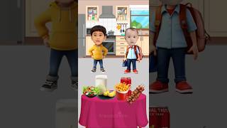 Makan makanan bergizi agar badan tambah tinggi viralshort animation cartoon animasi kartun [upl. by Samuelson91]