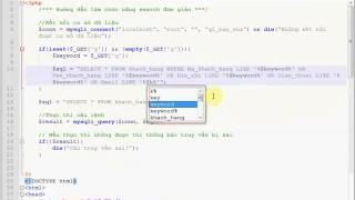 Hướng dẫn làm tính năng search cơ bản trong php [upl. by Colb]