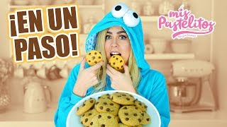 GALLETAS EN 1 PASO  CHOCO CHIPS  MIS PASTELITOS [upl. by Wolsniw428]