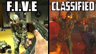 BO4 FIVE vs Classified  Call of Duty Black Ops 4 Zombies [upl. by Yantruoc]