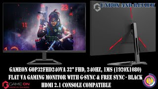 GAMEON GOP32FHD  MONITOR [upl. by Nylyaj]