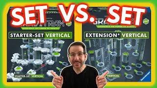 GraviTrax PRO Vertical Starter Set vs PRO Vertical Extension Marble Run Set Comparison [upl. by Danette]