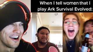 Reacting To ARK MEMES That Make Me CRY [upl. by Cynthea924]