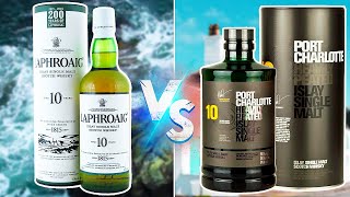 Laphroaig 10 vs Bruichladdich Port Charlotte 10 [upl. by Ahsinod]