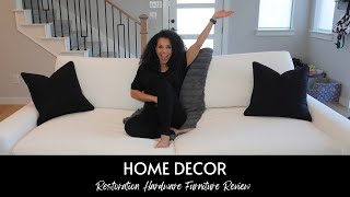 Restoration Hardware HONEST Review  Maxwell Sofa  Heston Collection [upl. by Akcirderf]