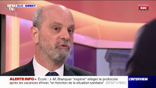 Blanquer  quotLécole filmée par Zone Interdite à Roubaix est en cours de fermeturequot [upl. by Ymerej]