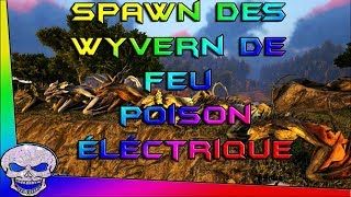 Spawn Des Wyvern de Feu  Poison  Eléctrique  ARK Tout Savoir [upl. by Czarra]