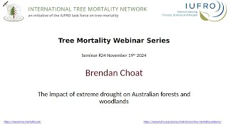 The impact of extreme drought on Australian forests and woodlands [upl. by Oidacra811]