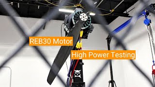 REB30 Motor Test with 2 Meter Propeller [upl. by Blinnie]