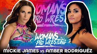 FULL MATCH  Mickie James vs Amber Rodriguez  Womens Wrestling [upl. by Noletta]