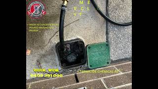 Termite Reticulation System Installation amp Refill Melbourne geelong pestcontrol Termitecontrol [upl. by Ecineg]