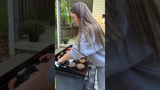 blackstone griddle grill fall cookout [upl. by Eyllom145]