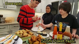 Gorengan Tahu IsiSpring Rolls Isi Sayur amp Sushi ala Burger [upl. by Pudens]