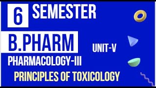 Principles of ToxicologyUnitIVBPharm6Semester [upl. by Gresham]