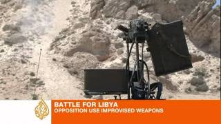 Libya rebels make weapons from scraps [upl. by Caren]