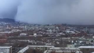 Spettacolare TIMELAPSE della bufera di neve sulla Siberia [upl. by Eerahc818]