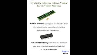 Volatile vs NonVolatile Memory Whats the Difference shorts [upl. by Siraval]