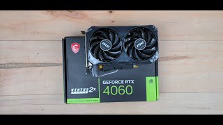 MSI GeForce RTX 4060 VENTUS 2X BLACK 8G OC 🎯 Graphics Card Unboxing and Overview [upl. by Baer325]