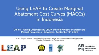 Indonesian Workshop on Creating MACCs in LEAP [upl. by Stefanie]