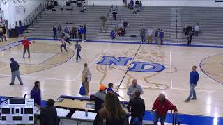 Northeast Dubois vs Vincennes Rivet Mens Varsity Basketball [upl. by Anaujal]