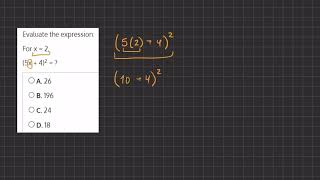 Evaluate Algebraic Expressions Video Solution 6 V2 [upl. by Namlas]