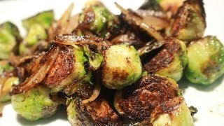 Brussel Sprouts Pan Seared n Butter  Olive Oil [upl. by Rickart]