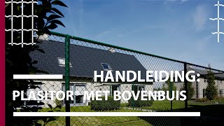 Installatie Plasitor met ronde palen en bovenbuis  Betafence [upl. by Kerby]