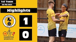 Highlights  Racing Club Warwick 10 Easington Sports  Monday 28th August 2023  UCLS [upl. by Aicirt501]