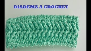 Diadema a crochet  paso a paso facil y rapido [upl. by Guyer]