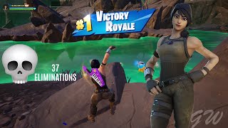 Super Trooper ⛑  Fortnite ZB Solo Squads Gameplay  37 Eliminations [upl. by Limay]