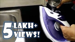 How to De scale your Philips Steam Iron  How to use Philips Steam Iron  Ironing Tips Demonstration [upl. by Oniluap]