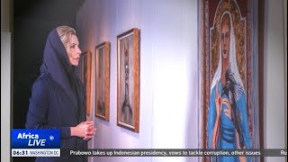 Moscow exhibits Gaddafi daughters art to remember her father [upl. by Lorenzo394]