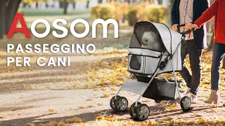 Passeggino per cani pieghevole  La scelta confortevole e pratica per uscire con il tuo pet [upl. by Phonsa]